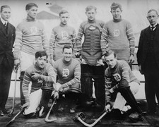 Vintage 1910 Ice Hockey Team Group Portrait 8x10 Photo Reprint picture