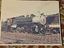 Vintage Southern Railway NO&NE Steam Locomotive 6910 Photo 40s Mikado fiber base picture