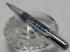 GORGEOUS HIGH QUALITY HANDMADE MAJESTIC SQUIRE PAUA ABALONE TWIST BP PEN picture