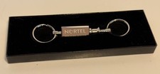 VINTAGE Northern Telecom Nortel Keyring Silver Keychain picture