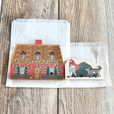 Vintage The Cats Meow Red Riding Hood & Grandmothers House Faline Shelf Sitters picture