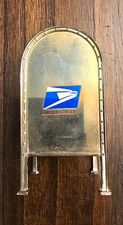 Vintage Godinger Silver Mailbox Stamp Dispenser USPS Licensed. picture