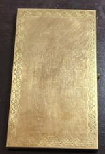 2 Vintage Wadsworth Etched Brass Cigarette Case - Two cases total picture