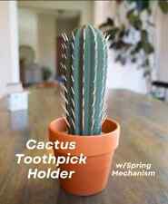 Veteran Made Cactus Toothpick Dispenser Fake House Plant Indoor Plant Succulent picture