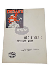 1950s White Motors Cleveland Indians Baseball Program Brochure VTG RARE picture
