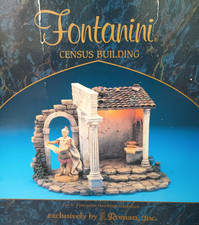 Fontanini Nativity — Census Building #50218 — Lighted, 1999 Retired, Orig. Box picture
