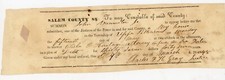 1848 Salem County NJ Court Summons Ira Foster vs John Vannote Jr  Pittsgrove picture