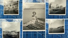 1950s INTREPID Shipwreck Long Beach WA Original Snapshot Photo Lot 5 Family Trip picture