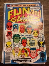 Marvel Fun and Games #1 Newsstand Variant Mid-High Grade Beauty Fun Cover picture