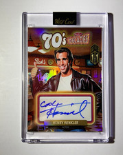 2024 Wild Card Henry Winkler FONZIE Auto TRUE 1/1 Happy Days Decades 70s picture