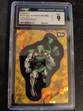 Topps 2025 Marvel Comic Book Heroes 50th DOCTOR DOOM 12/125 Gold Atomic CGC 9 picture