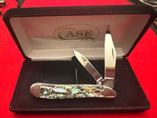 Case XX Peanut 6318 2-Blade Pocketknife Abalone Handle Stainless Steel picture