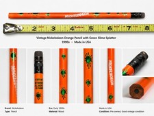 Vintage 1991 Nickelodeon Orange Slime Pencil MTV Networks Universal Studios Rare picture
