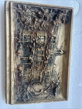 vintage Ivorex wall plaque titled 