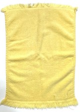 Vtg Lady Pepperell Bright Yellow Hand Towel 10.75x16