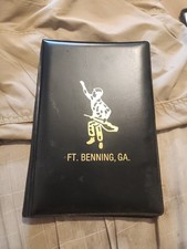 Vintage 1950s Ft. Benning GA Infantry Folder Binder Follow Me Logo 1953-1955 picture