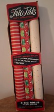 Vintage Dorothy Draper Styled Trio-Pak Christmas Gift Wrap picture