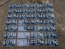 LOT VINTAGE MICHIGAN LICENSE PLATES 1973 Painted Expired Ret Matching picture