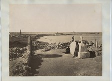 Rives De LA Mer Pres Alexandrie Alexandria Coastline Ruins Egypt c1870s Photo picture