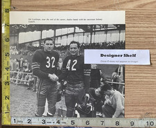 Sid Luckman & Johnny Lujack Shaking Hands Scene Book Photograph picture