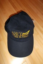 USN United States Navy USA Sports And Fitness Nu-Fit Baseball Cap Hat NWT L/XLrg picture