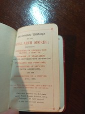 1947 The Complete Workings Royal Arch Degree  Freemasonry masonic/579 picture
