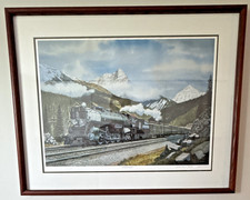 Howard Fogg The Empire Builder Signed Number Framed Print 124/1000 Glacier Green picture