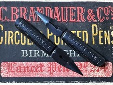 Two Vintage Brandauer 274 Lancet Pen Fine Flexy Dip Nibs picture