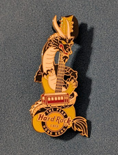 HRC Hard Rock Cafe Pin The Peak - Hong Kong - Yellow Guitar - Dragon - Tram- NEW picture