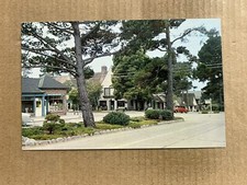 Postcard Carmel By The Sea CA California Ocean Avenue Shops Restaurants Vintage picture