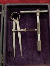 Vintage Depth Gauge, 2 Divided Calipers,Telescoping Gauge Plus Miller Falls Box picture