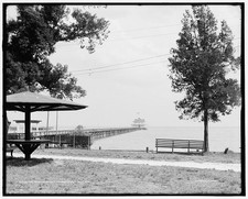 Photo:Mobile Alabama Yacht Club Pier Monroe Park 1905 Pier Wharves Docks picture