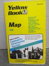 VTG. 1998 Yellow Book Map Of Long Island, New York, OYSTER BAY, BAYVILLE, picture