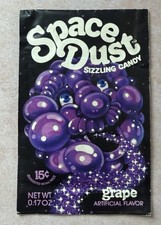 NOS Vintage 1970's Unopened SPACE DUST Sizzling Candy Grape COSMIC CANDY  SEALED picture