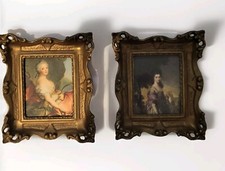 2 Small Resin Frames Prints Maria Adelaide Isabella Montgomery Women Classic picture