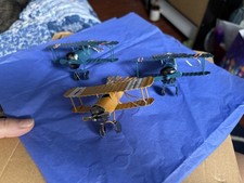 Vintage Metal Airplane Models Hanging Ornament Retro Iron Art Decor picture
