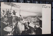postcard procession of the sacred sword Mount St. Angel of St. Michael 1940s picture