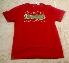 Disney Resort Disneyland Logo Christmas Bulb Art Adult T-Shirt Medium New w Tags picture