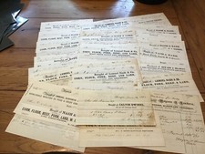 1863-70s BANGOR MAINE 27 Billhead Invoice's Nash & Babb, Mason & Landers etc CW picture