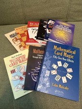 Lot Of 9 Mathematical Card Magic Books Various Authors See Photos New picture