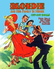 1950 BLONDIE'S FAMILY in MEXICO PAPER DOLLS ~ Restored~8 pg UNCUT #998 picture