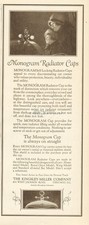 1927 Monogram Automobile Radiator Cap Kingsley Miller Co Chicago IL 1920s Car Ad picture
