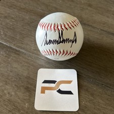Donald Trump Signed Baseball W/Pro-Cert COA Autographed Ball picture