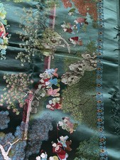 Asian 100 boys children brocaded flower Tapestry Table Cloth wall hanging picture