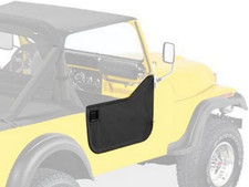 Black Half Doors for 1976-1986 CJ7/CJ8 - Fabric Lower Set 5302801 picture