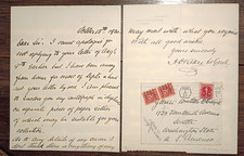 Lt-Gen. H. O'Leary (1868-1934) Signed Letter RE: Boxer Rebellion / Yellow Dragon picture