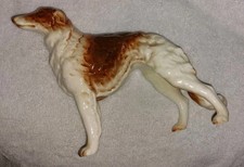Porcelain Hunting Dog Borzoi Dog Japan Vintage MCM picture