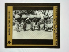 Antique Magic Lantern Slide Female Porters in Madras India picture