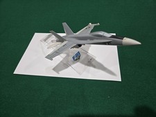 Vintage McDonnell Douglas F-18 Hornet Fighter Jet Promotional Desk Model Stand picture