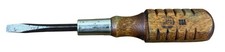 Vintage NAPA USA Slotted Flathead Screwdriver Wood Handle 6 Inch picture